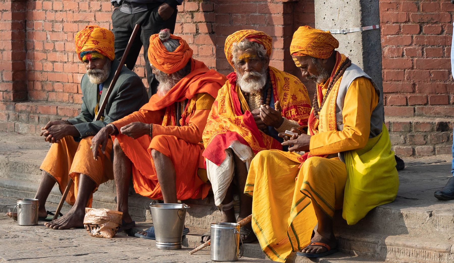 Four Babas Sitting